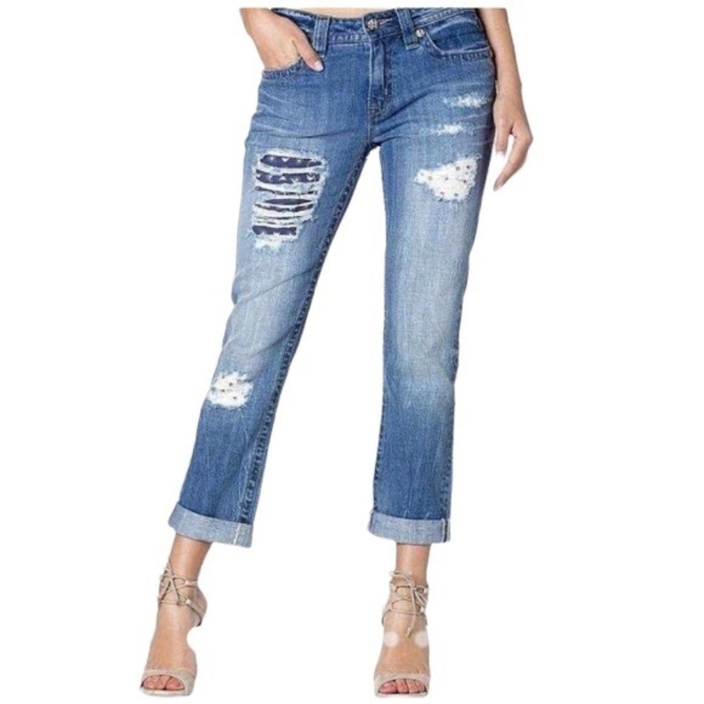 🎉HP🎉 MISS ME American Roadside Boyfriend Jean - size womens 29” waist